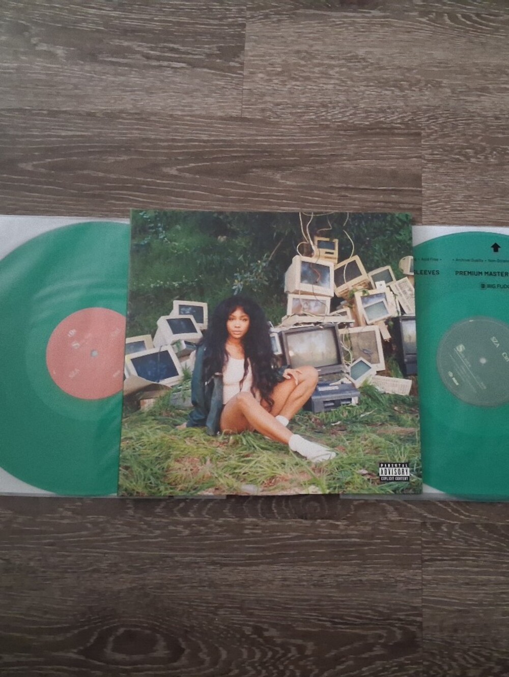 Sza-CTRL Translucent Green 2LP Vinyl(2017,Good Condition)
